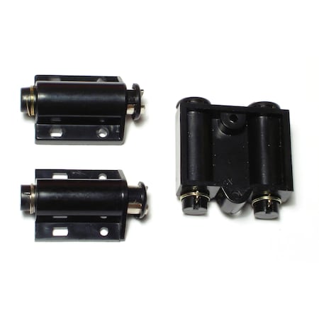 Midwest Fastener Black Magnetic Single Latches 3PK 66325